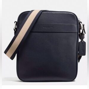 Coach Charles Navy Blue Messenger Bag